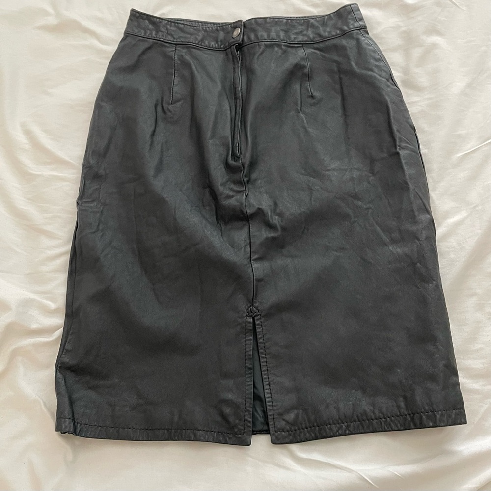 Vintage leather skirt